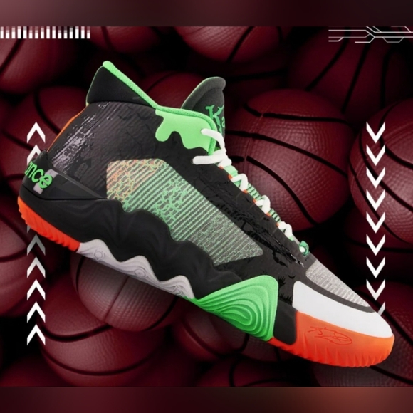 New Balance Kawhi 2 Goosebumps Leonard Black Green Orange Sneakers 13.5 Mens - Picture 4 of 16